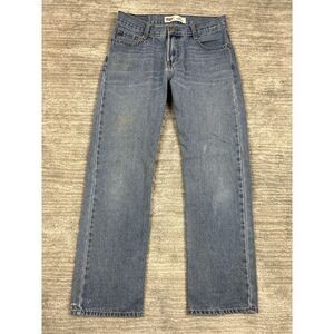 Levis 514 Jeans Boys 18 REG‎ Medium Wash Cotton Blend Straight Leg Denim 29x29